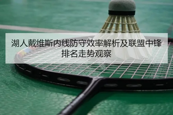 湖人戴维斯内线防守效率解析及联盟中锋排名走势观察